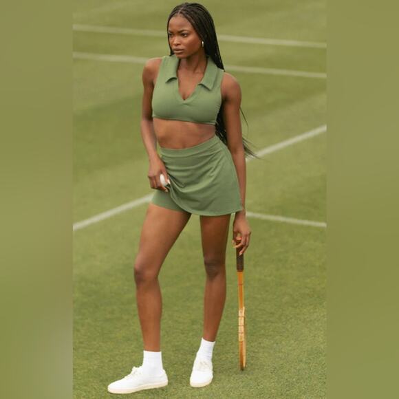 WeWoreWhat Active Women's Skort Skirt Short Court Green Small NWT - Picture 3 of 15